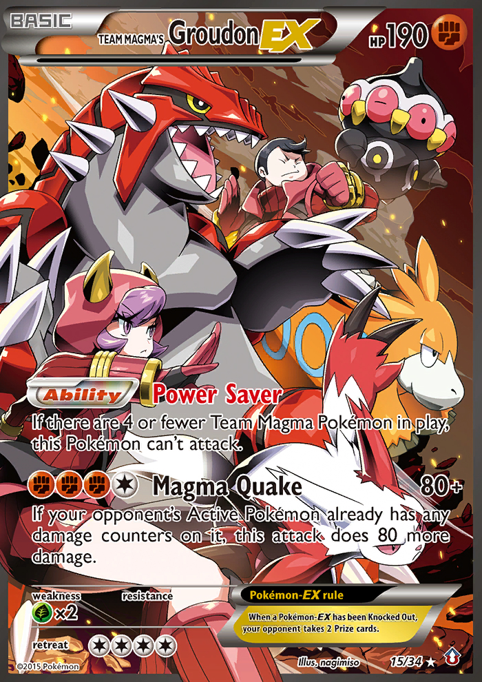 Team Magma's Groudon-EX